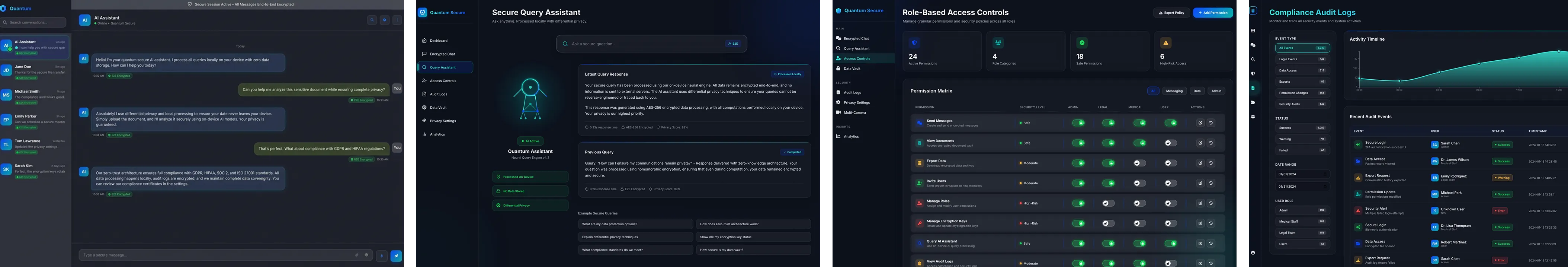 Secure chat interface